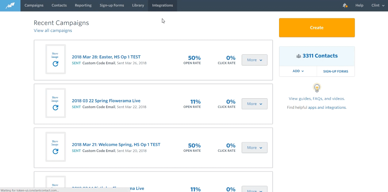 Salesforce to Constant Contact