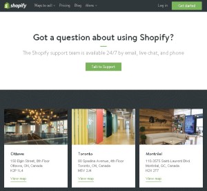 shopify customer support