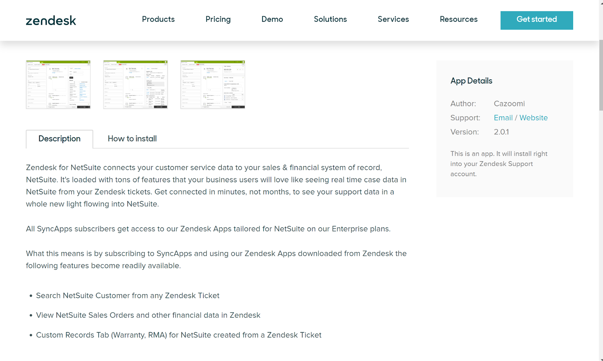 Zendesk Support NetSuite