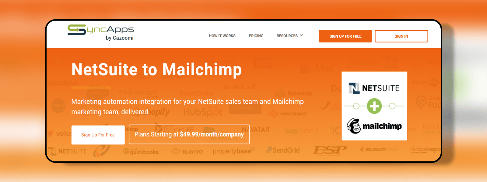 Mailchimp to Netsuite