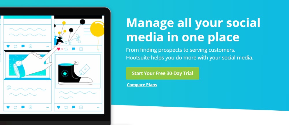 hootsuite - social media listening