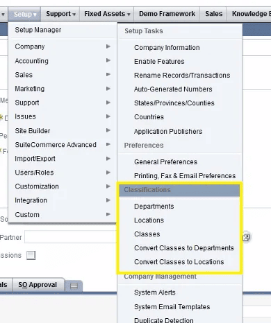 Classifying Data In NetSuite 