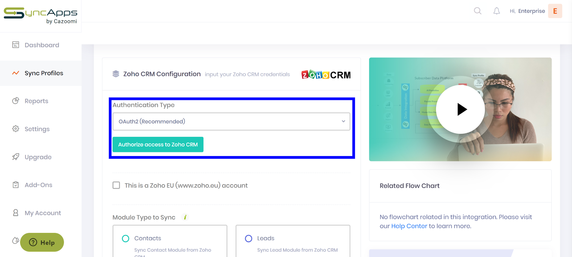 Zoho CRM version 2 API