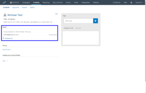 Constant Contact opted out lists