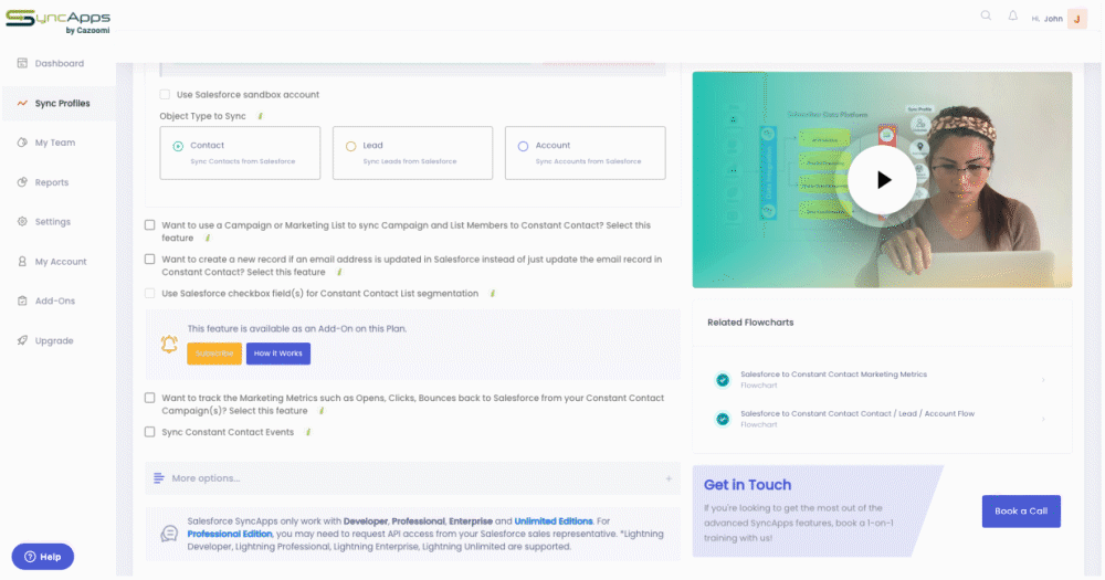 Want to use a Campaign or Marketing List to sync Campaign and List Members to Constant Contact