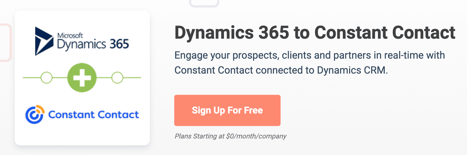 Constant Contact for Dynamics 365 integration