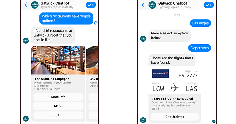 Airport Launches Facebook Messenger Chatbots