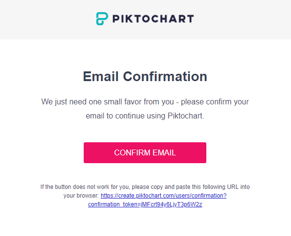 subscription confirmation email