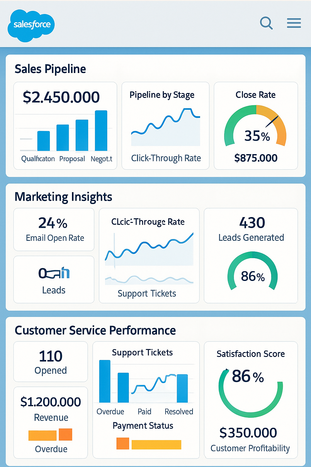 Sales dash
